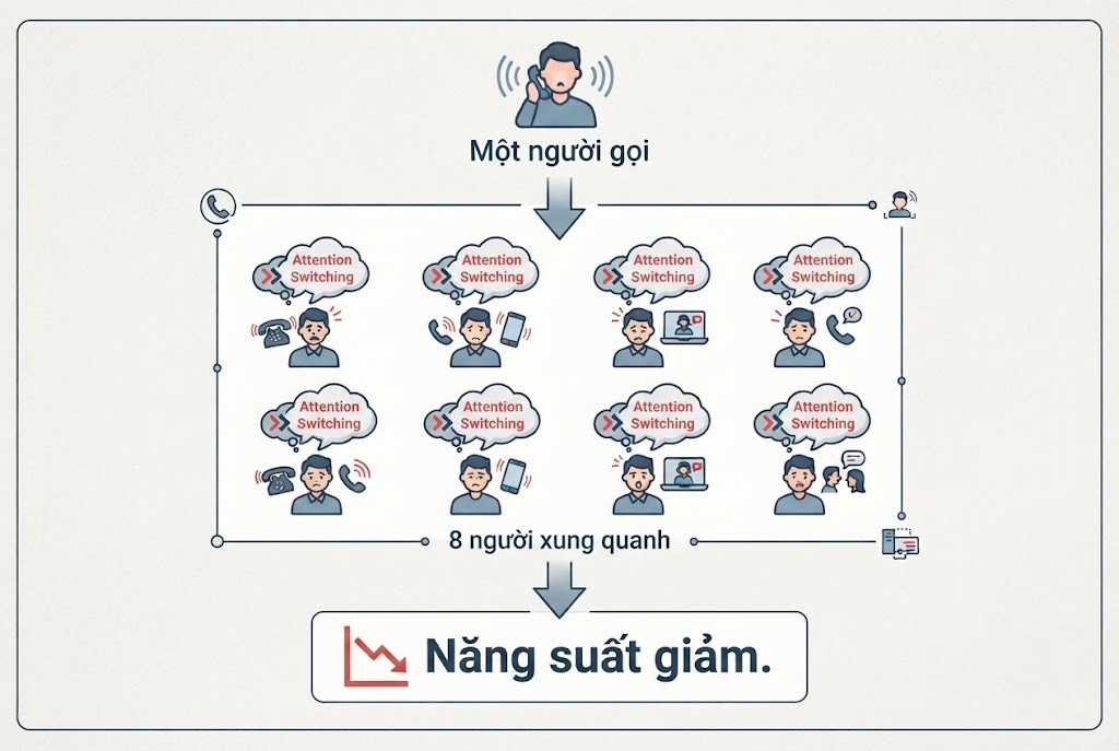 Một cuộc gọi của một người có thể ảnh hưởng đến bao nhiêu người