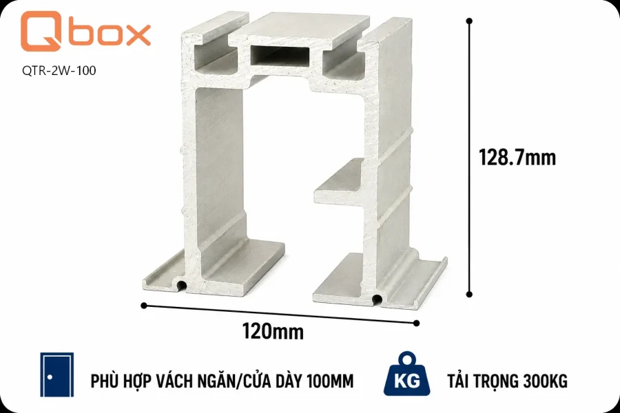 Ray treo vách ngăn di động QTR-2W-100