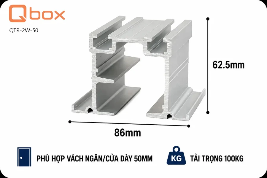 Ray treo vách ngăn di động QTR-2W-50