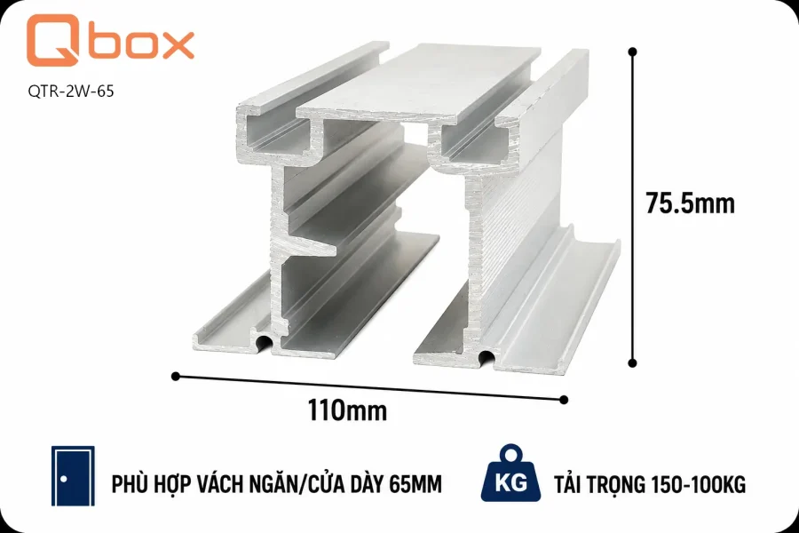 Ray treo vách ngăn di động QTR-2W-65