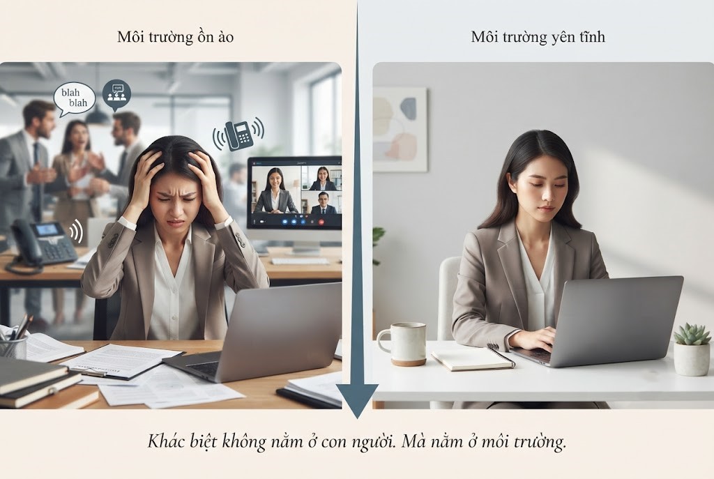 Tiếng ồn không chỉ gây khó chịu – Nó đang bào mòn khả năng tập trung của bạn