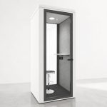 Cabin cách âm cá nhân QB FS-PS Bản lề ẩn Invisible Pivot (1)