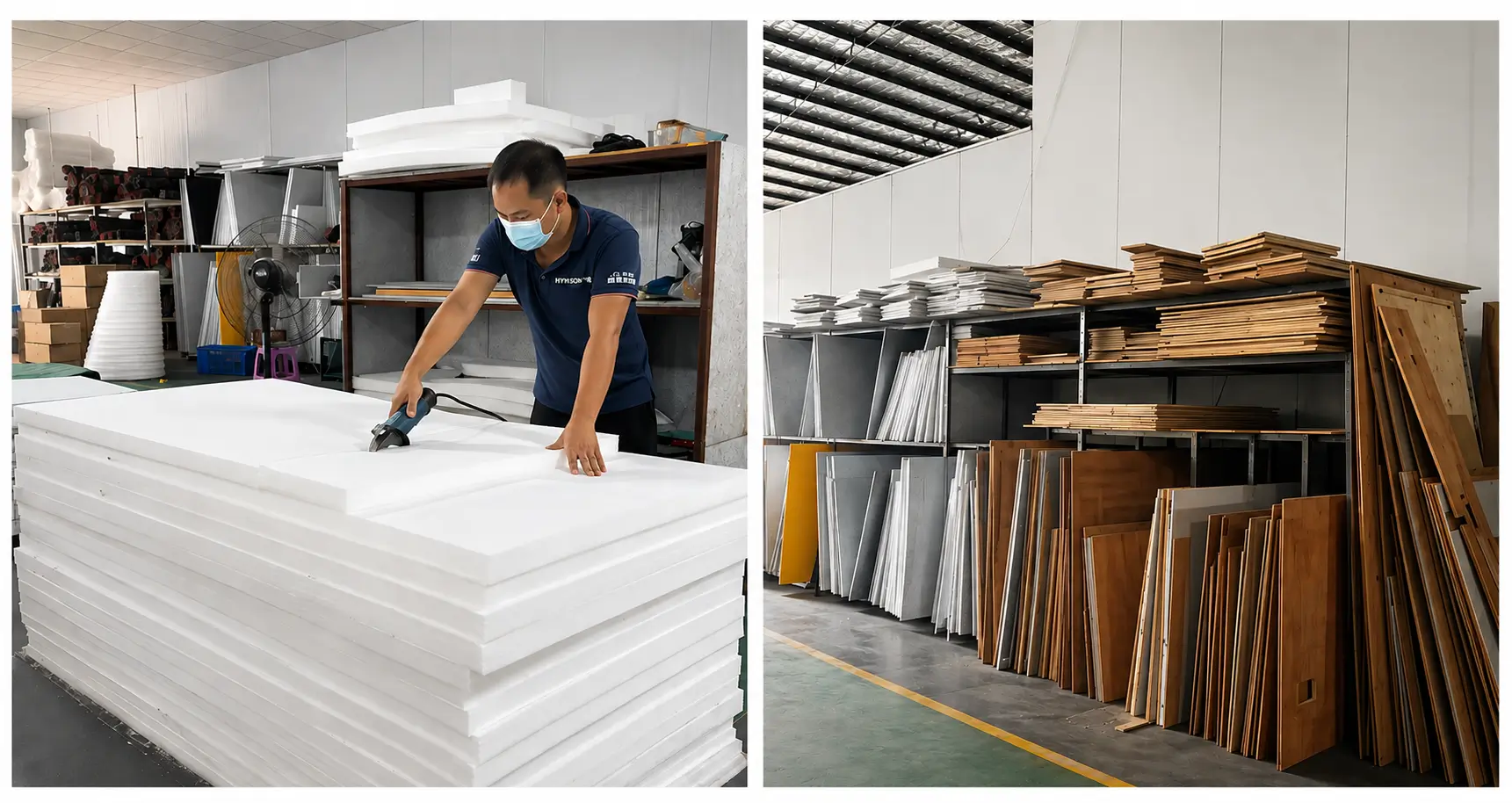 Cắt vật liệu cách âm và tấm tiêu âm của cabin cách âm di động