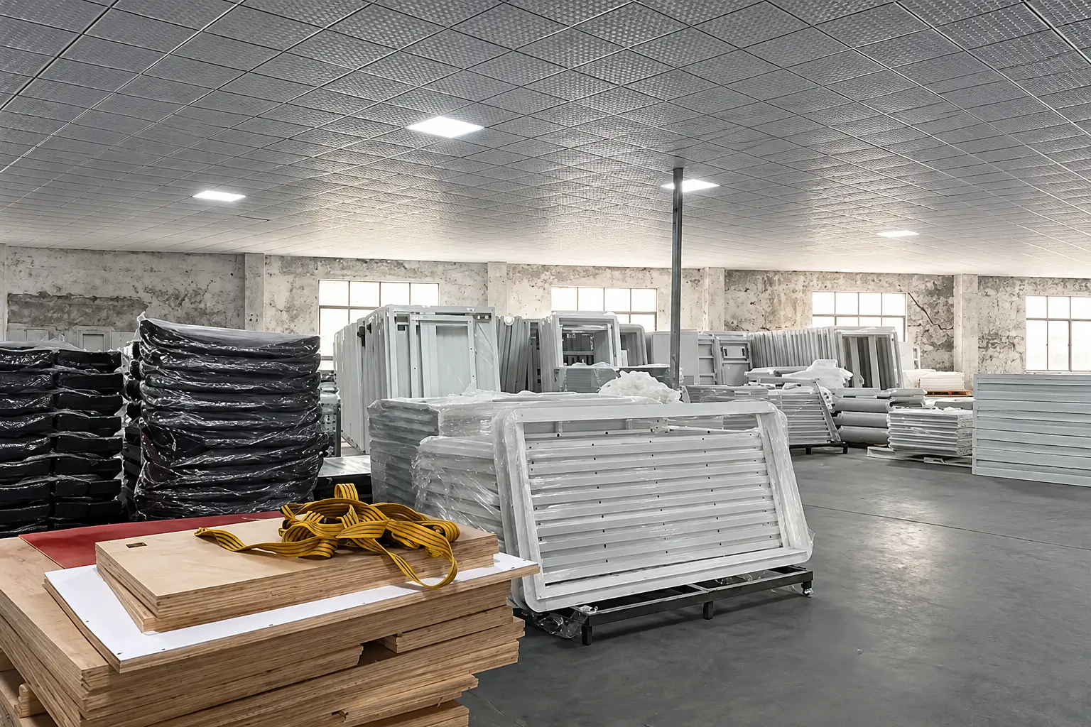 Chuẩn bị và kiểm tra nguyên vật liệu cho cabin cách âm di động