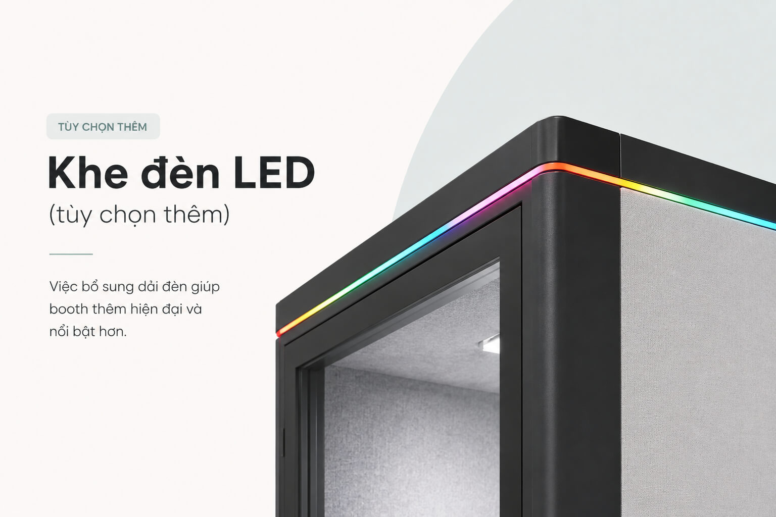 Khe đèn LED tùy chọn cabin cách âm