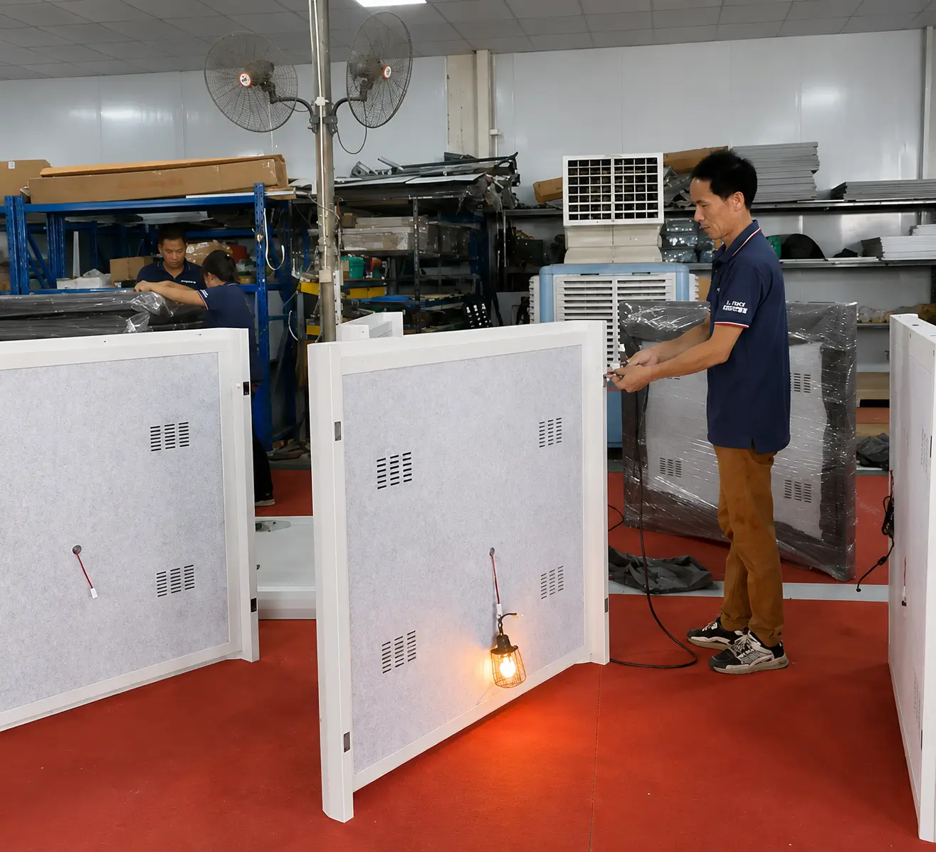 Kiểm tra hệ thống đèn và thông gió cabin cách âm