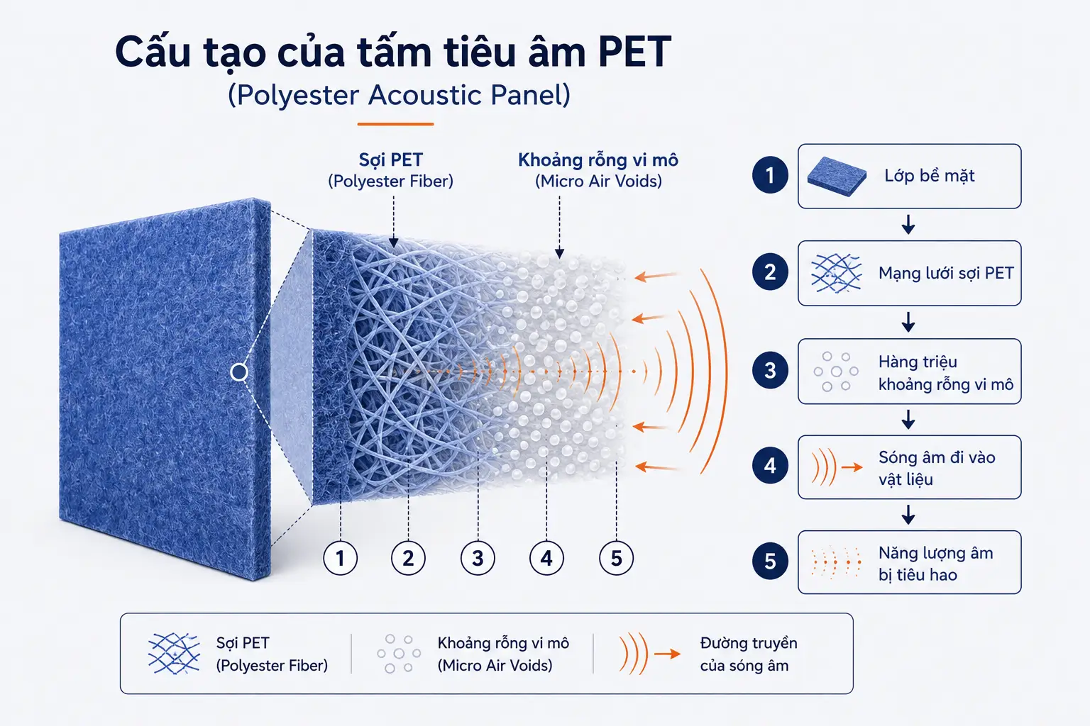 Vì sao cấu trúc dạng sợi của tấm PET lại quan trọng