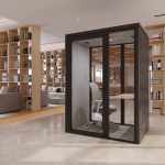 Work Pod QB FS-PW – Focus Booth cho làm việc tập trung đặt tại thư viện