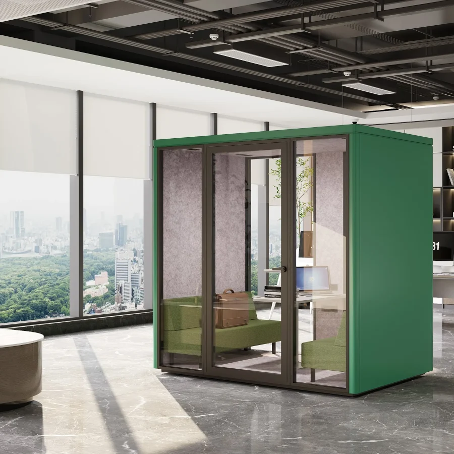 Cabin cách âm họp nhóm QB FS-PL cho văn phòng mở