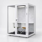 Phòng họp cách âm di động vách kính XDH-08