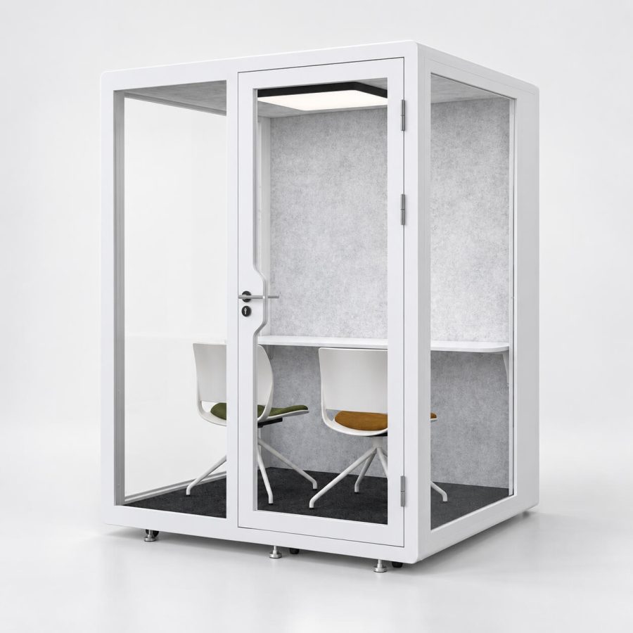 Phòng họp cách âm di động vách kính XDH-08